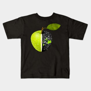 Transparent Green Apple Kids T-Shirt